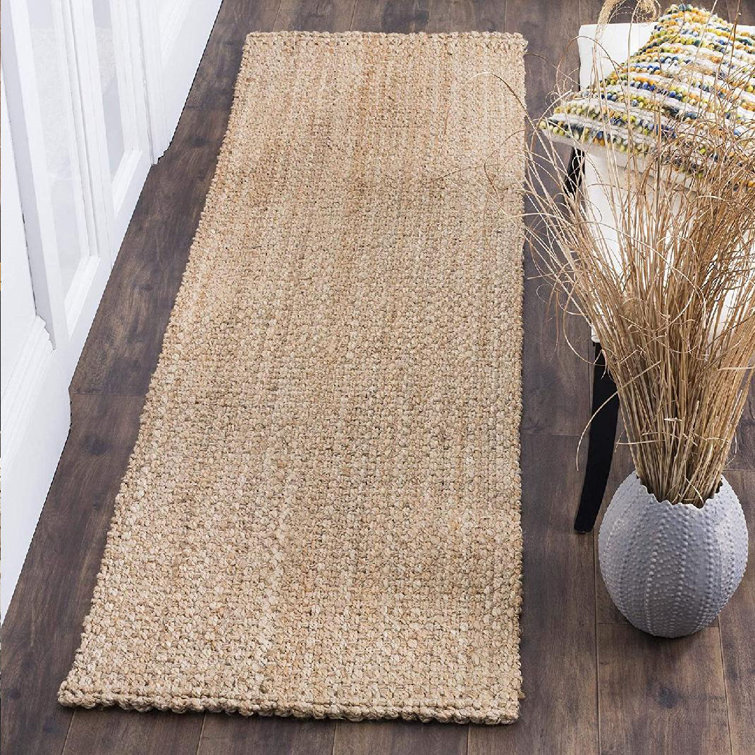 Rosecliff Heights Machine Washable Shanna Handmade Handwoven Jute/Sisal